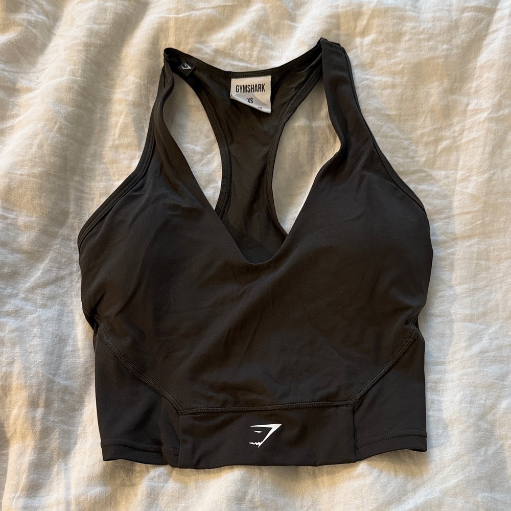 Gymshark Low Cut Olive Green Tank Top